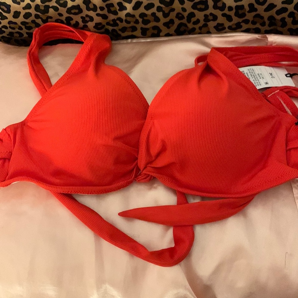 Red target brand bikini top 34 c